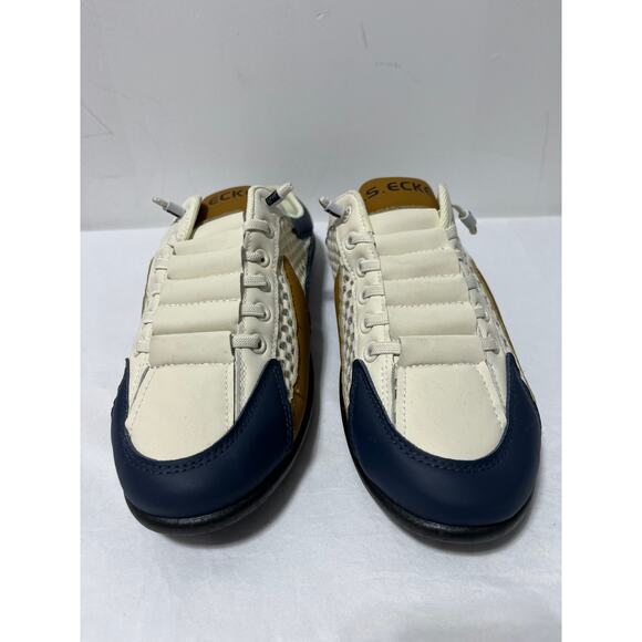 CACRUFEL AIP Mesh Slip-On Sneakers Men’s Size US 10.5 White/Blue/Yellow – NWB - Picture 7 of 8